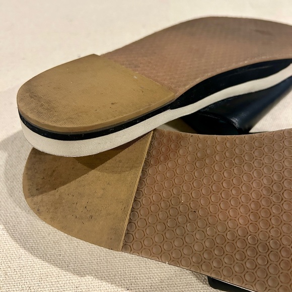 France’s Valentine Black leather cloud slide sandals size 9.5 B - Picture 16 of 16